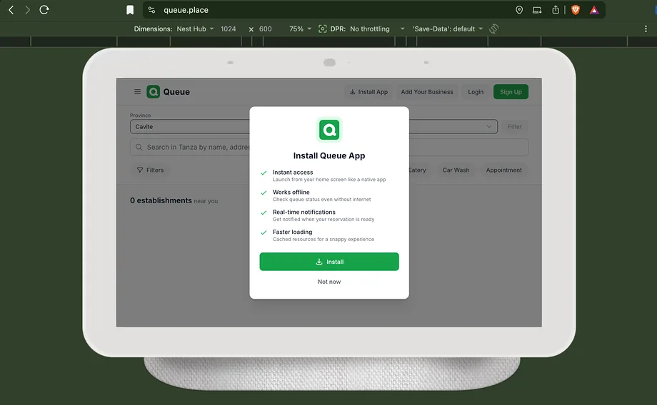 PWA capability preview desktop