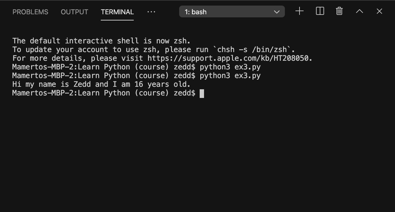 Lesson 5. Variables Inside Strings in Python - BeAmaZedd