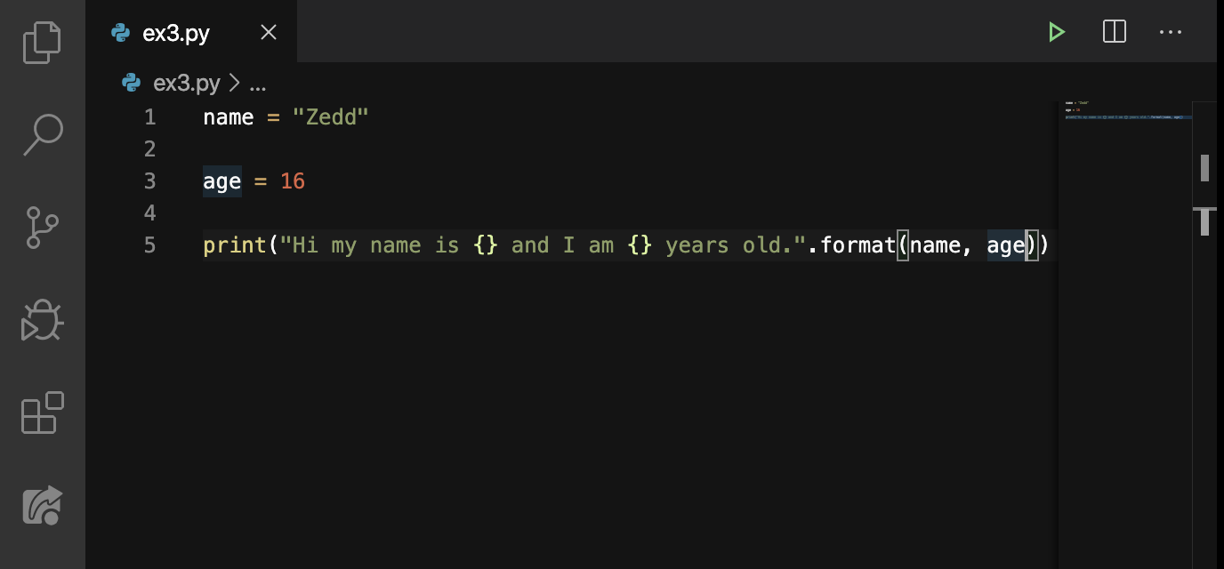 Lesson 5. Variables Inside Strings in Python - BeAmaZedd