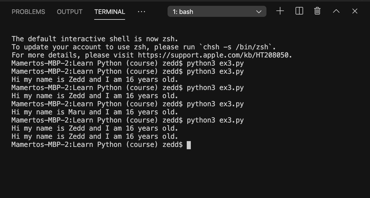 Lesson 5. Variables Inside Strings in Python - BeAmaZedd