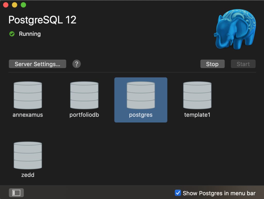 restart postgresql mac