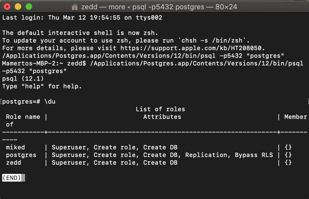 install and run postgresql mac ruby
