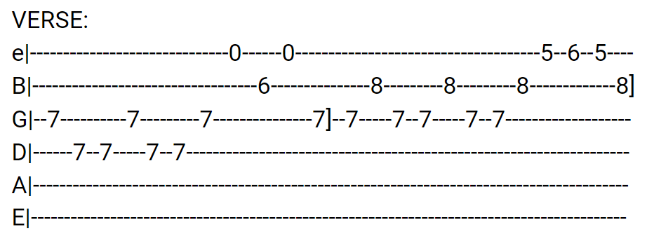 song 61 guitar tabs tabset