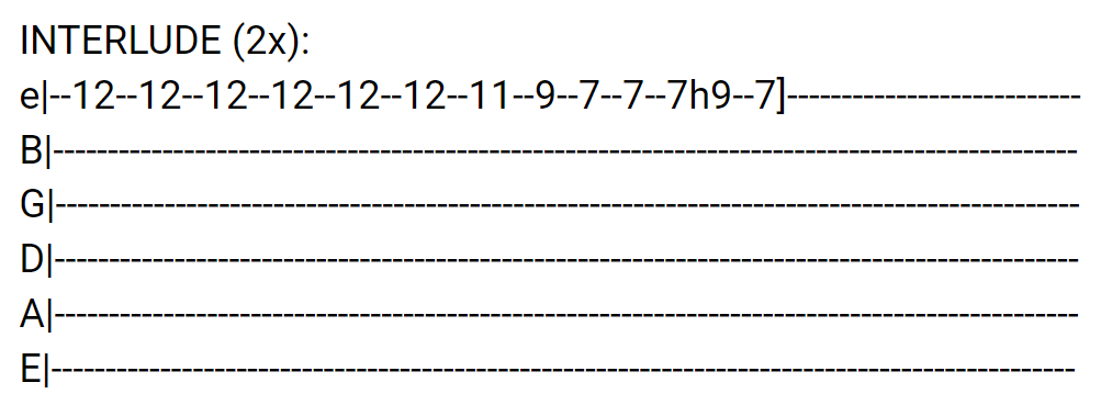 We're Your Family Guitar Tabs tabset