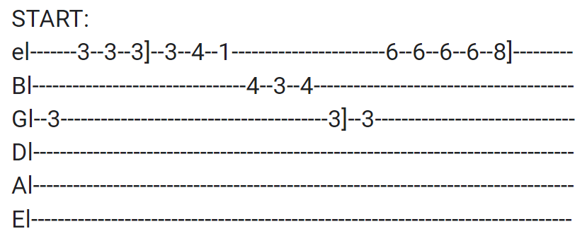 song 6 guitar tabs tabset