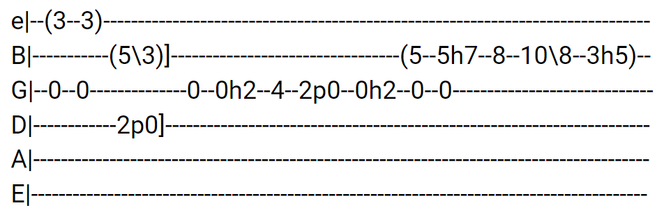 The New World To Come Guitar Tabs tabset