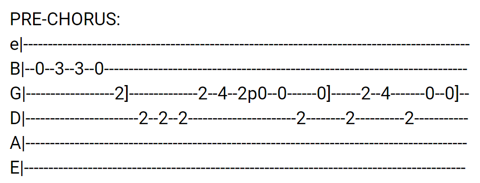 The New World To Come Guitar Tabs tabset