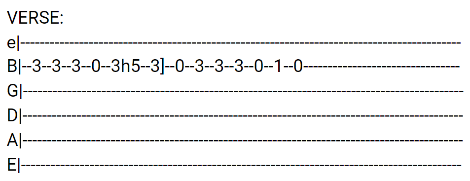 Just Like a Child Guitar Tabs tabset