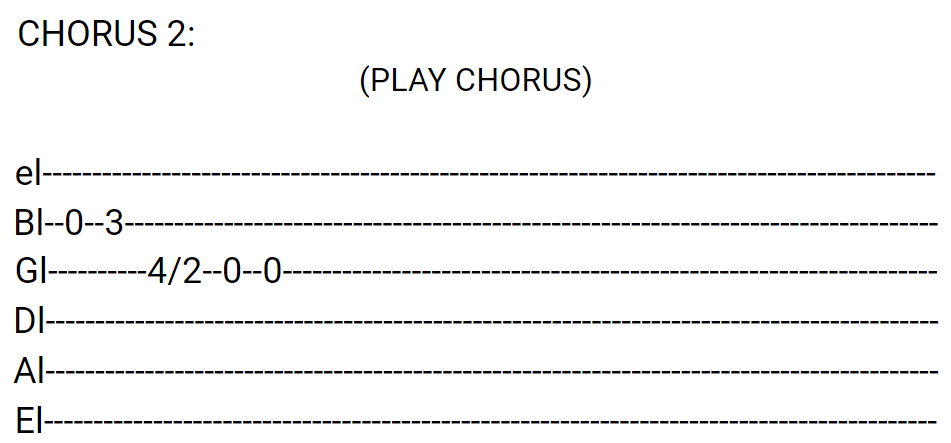 Just Like a Child Guitar Tabs tabset