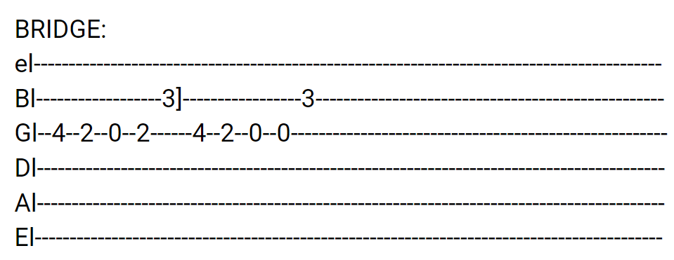 Just Like a Child Guitar Tabs tabset