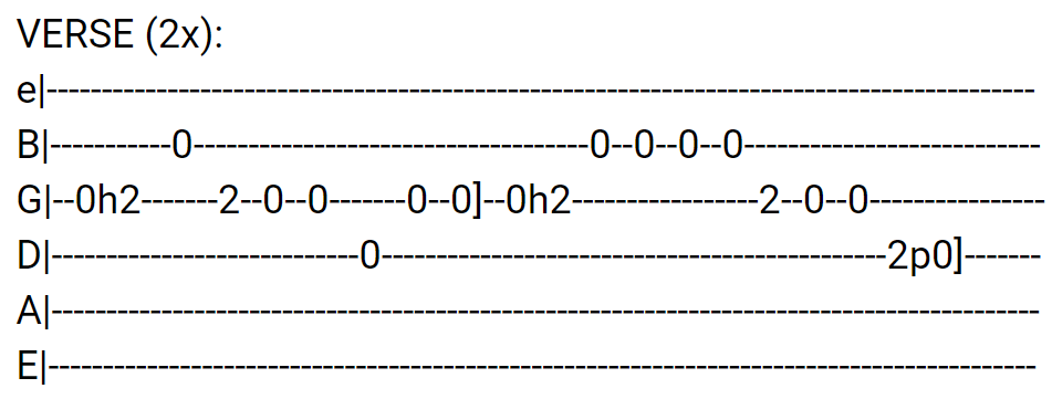 The New World To Come Guitar Tabs tabset