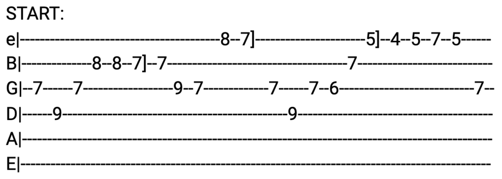 song 82 guitar tabs tabset