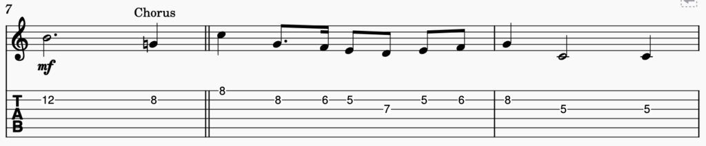 song 109 guitar tabs tabset