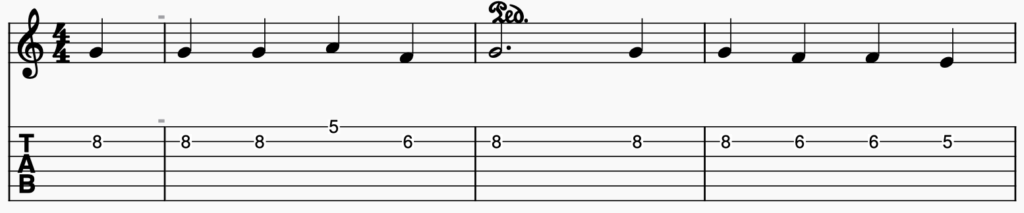 song 131 guitar tabs tabset