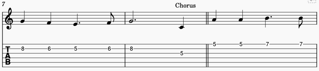 song 131 guitar tabs tabset