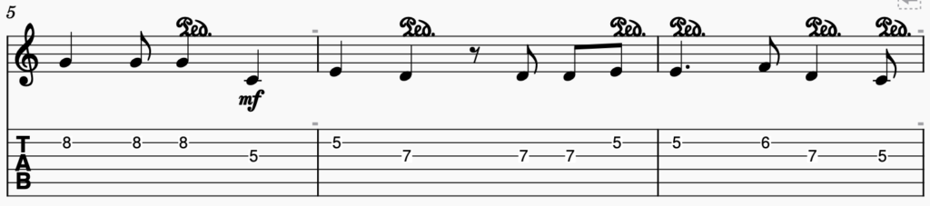 song 134 guitar tabs tabset