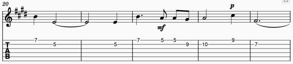 song 135 guitar tabs tabset