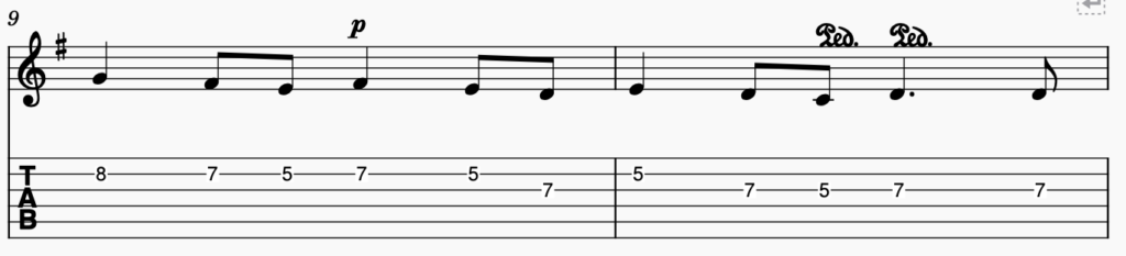 song 136 guitar tabs tabset