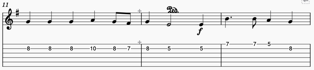 song 149 guitar tabs tabset